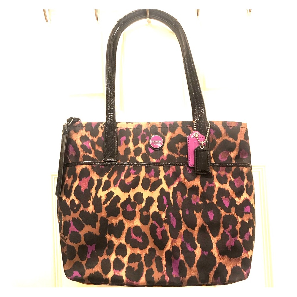 Cute Cheetah Print Coach Bag